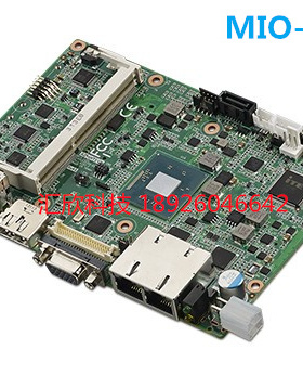 研华MIO-5251J-U0A1E 3.5寸嵌入式工控主板Intel J1900双千兆网口