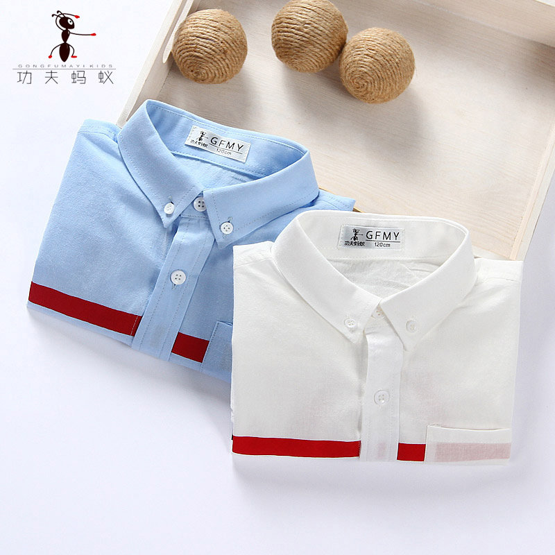 Chemise garcon à manche longue - Ref 2081780 Image 4