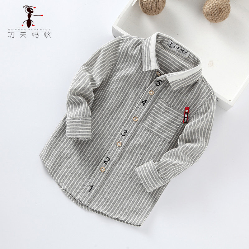 Chemise garcon à manche longue - Ref 2073598 Image 3