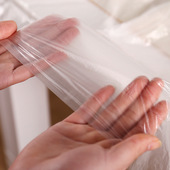 茶花一次性桌布餐厅喜宴一次性台布家用圆桌餐桌塑料薄膜加厚pe