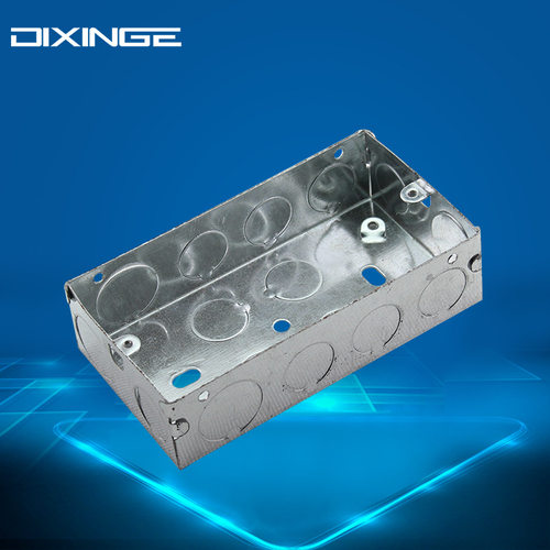 英规接线盒镀锌板布线金属盒 英标墙壁开关插座146型英式暗装底盒