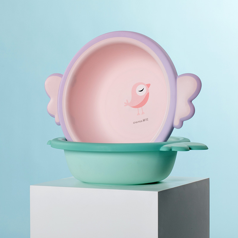 茶花安吉拉儿童脸盆婴儿宝宝洗澡洗脸盆家用盆