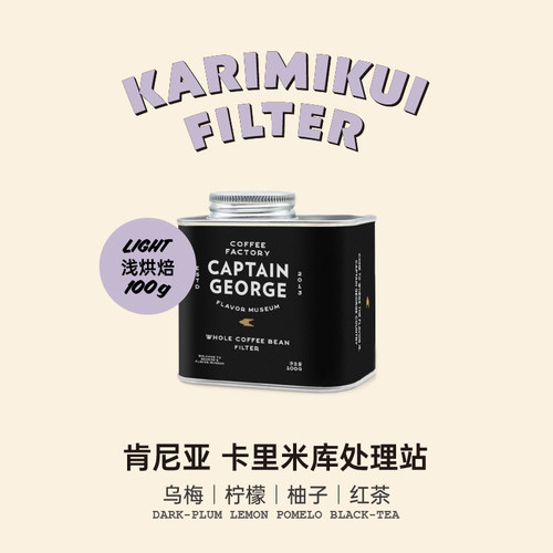 乔治队长肯尼亚水洗手冲咖啡豆粉
