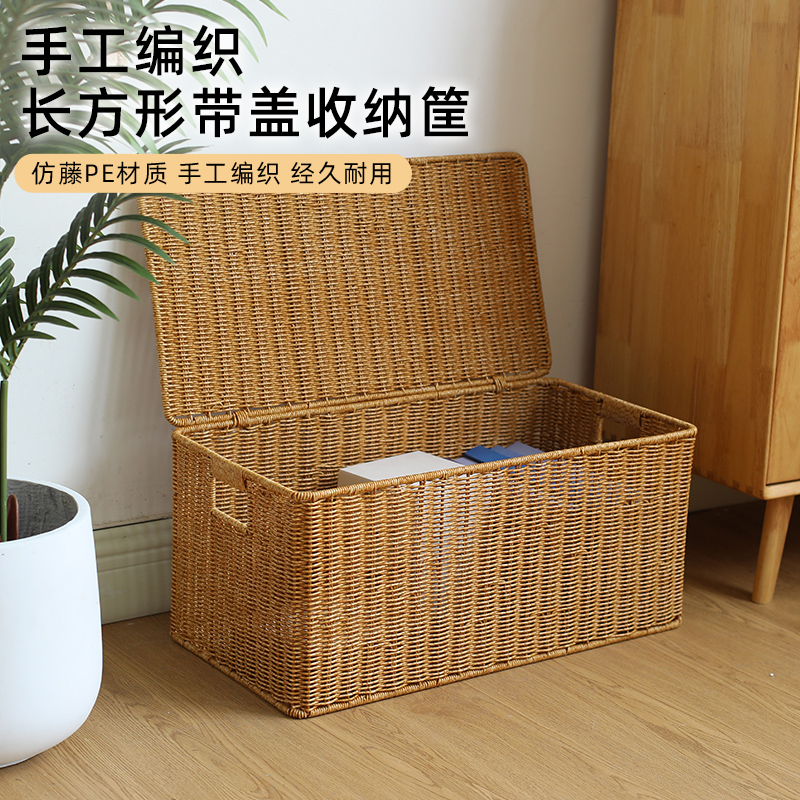 卧室带盖衣物被子整理箱