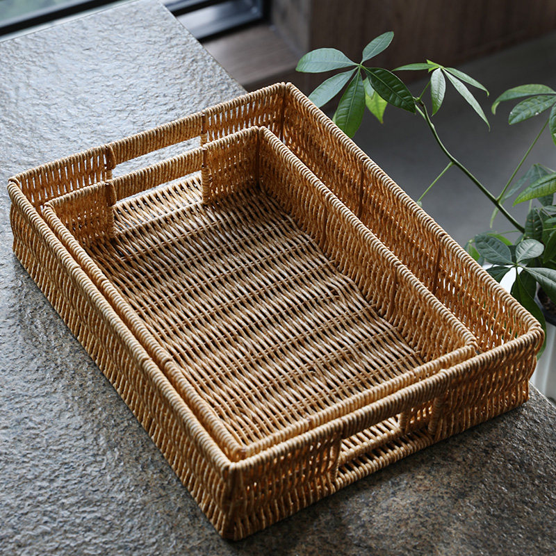 Kens轻奢果盘北欧客厅零食筐仿藤编浴室托盘家用收纳篮子面包盘,餐饮具,果盆/果盘/果篮,淘宝优惠券,粉丝福利购,淘宝优惠卷