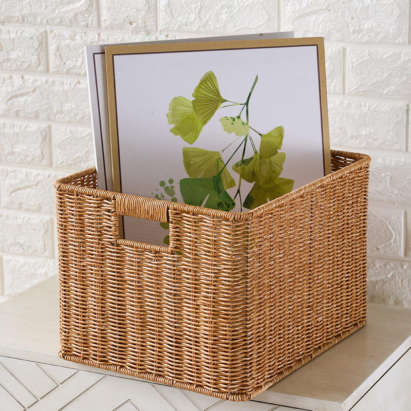 Kens北欧风收纳筐 仿藤编织篮子橱柜收纳框玩具整理大号简约,收纳整理,收纳筐,淘宝优惠券,粉丝福利购,淘宝优惠卷