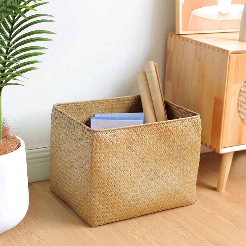 海草编大号收纳筐客厅抽屉储物篮