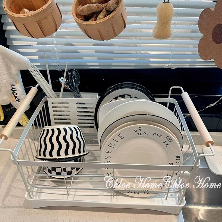 厨房碗盘沥水架不锈钢北欧简约风