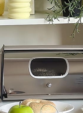 家用ins风韩系桌面收纳盒大容量可视零食面包收纳BreadBox