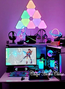 星球霓虹灯智能奇光板装饰灯火箭少女霓虹灯电竞游戏装饰