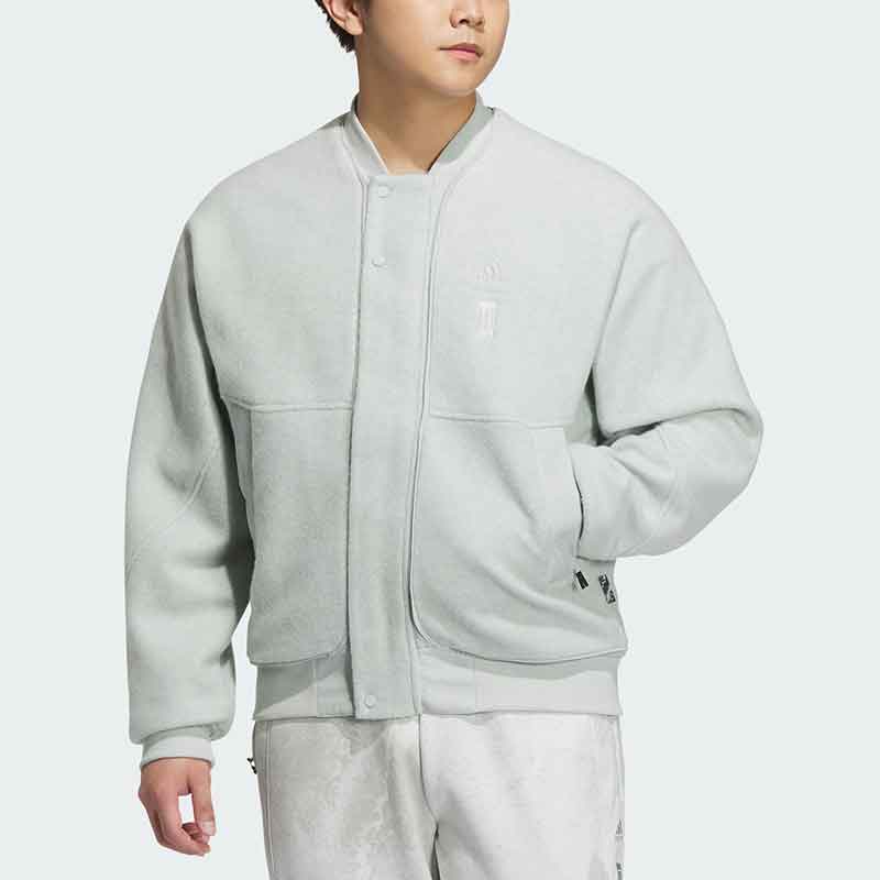 阿迪达斯夹克男装2023秋季新款武极休闲运动服飞行员领外套IP4911