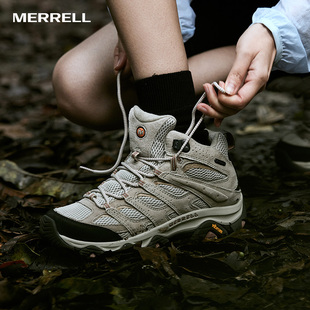 MERRELL迈乐MOAB 3 MID WP专业防泼水耐磨户外运动男女登山徒步鞋