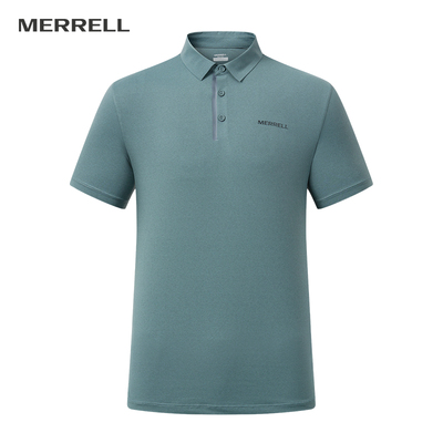 MERRELL迈乐户外运动速干POLO衫上衣休闲商务亲肤凉感短袖T恤男