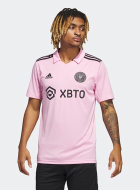 adidas阿迪达斯男装迈阿密国际主场球迷版足球短袖球衣IB5027