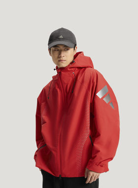 FOS系列机能夹克 拒水防风连帽外套男装秋冬adidas阿迪达斯轻运动