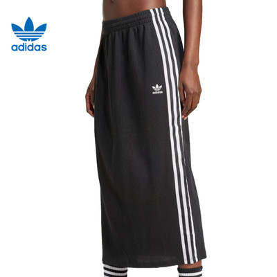 阿迪达斯官网三叶草冬季女子运动休闲半身裙IY7279