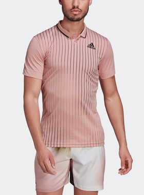 adidas阿迪达斯官方outlets男速干网球运动翻领短袖POLO衫H67133