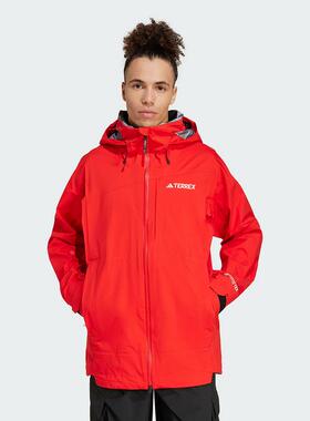 adidas阿迪达斯单板滑雪服2024冬男GORE-TEX连帽梭织夹克 JD3255