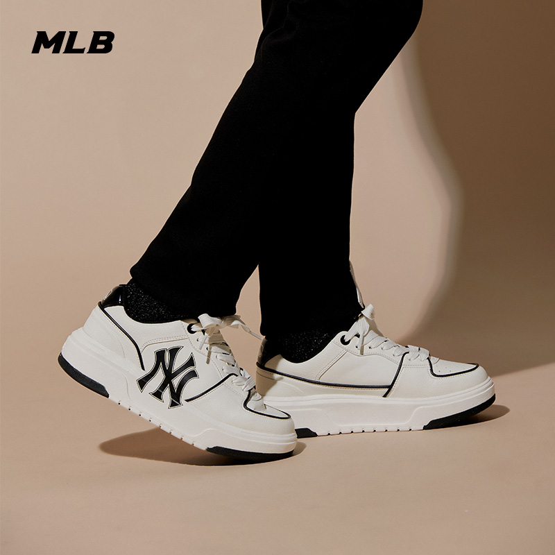 MLB官方  男女情侣复古板鞋休闲鞋百搭学长鞋明星同款SXCA1