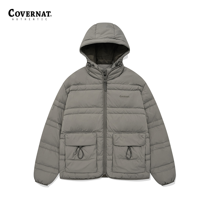 Covernat冬新品连帽羽绒服加厚潮牌外套男女同款CO2304DP23