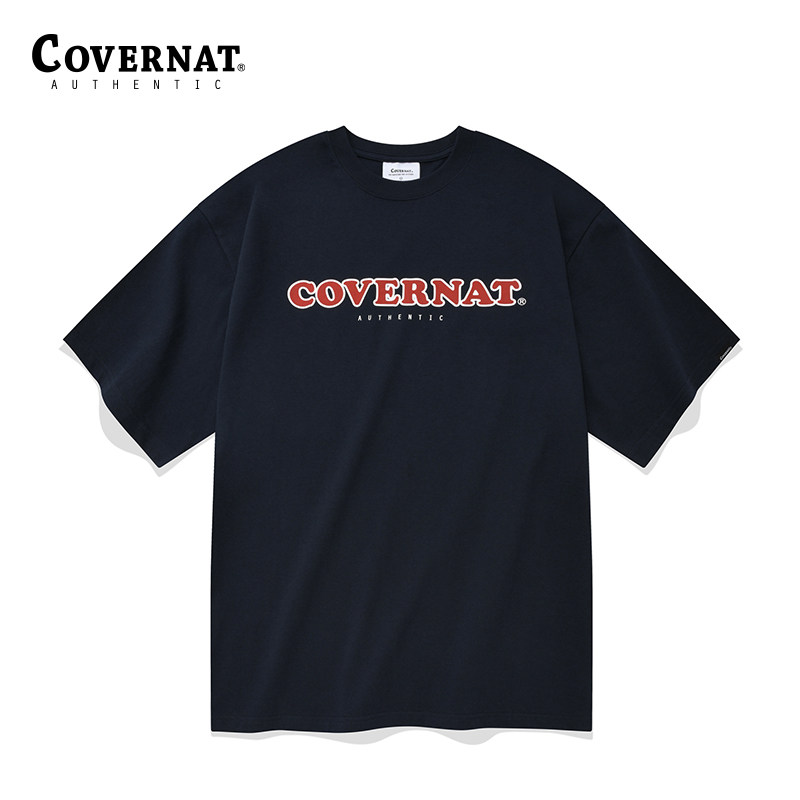 Covernat短袖T恤男女同款新品字母印花宽松上衣情侣款CO2202ST02