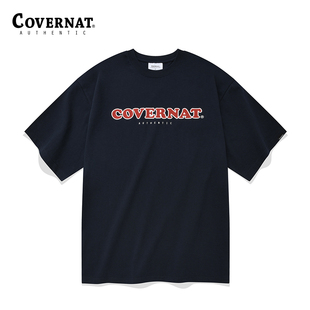 字母印花宽松上衣情侣款 新品 CO2202ST02 T恤男女同款 Covernat短袖