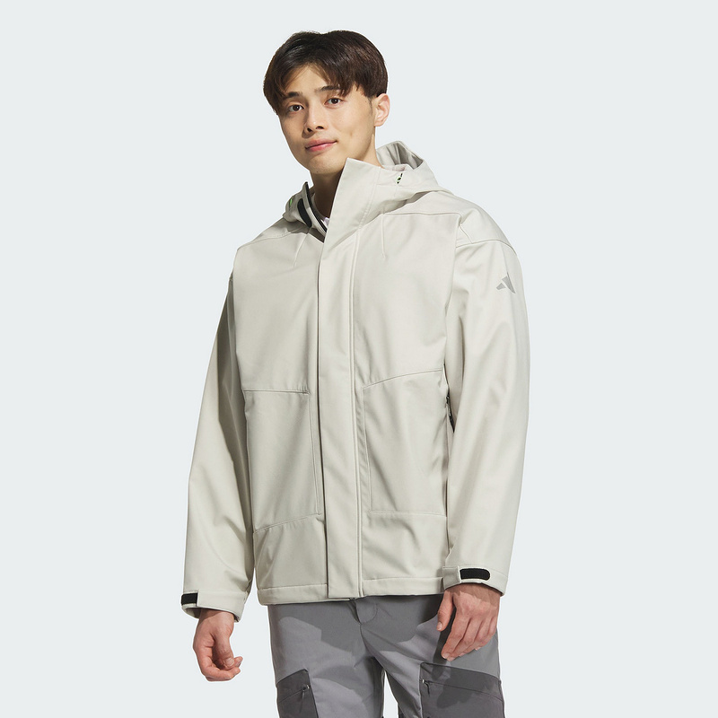 adidas阿迪达斯连帽外套2024冬男暖芯科技拒水防泼梭织夹克JM9156