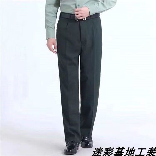 异种兵夏季深绿带后兜工装裤