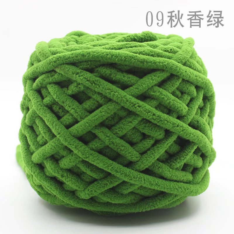 纯色花粗冰条毛线手工编织拖鞋围毛线
