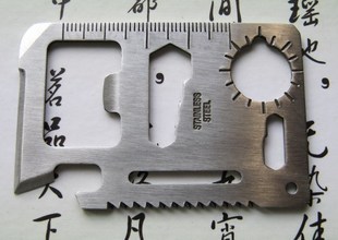 广东原单好品质多功能军刀卡 11功能军刀卡1.8MM厚 清仓超级价