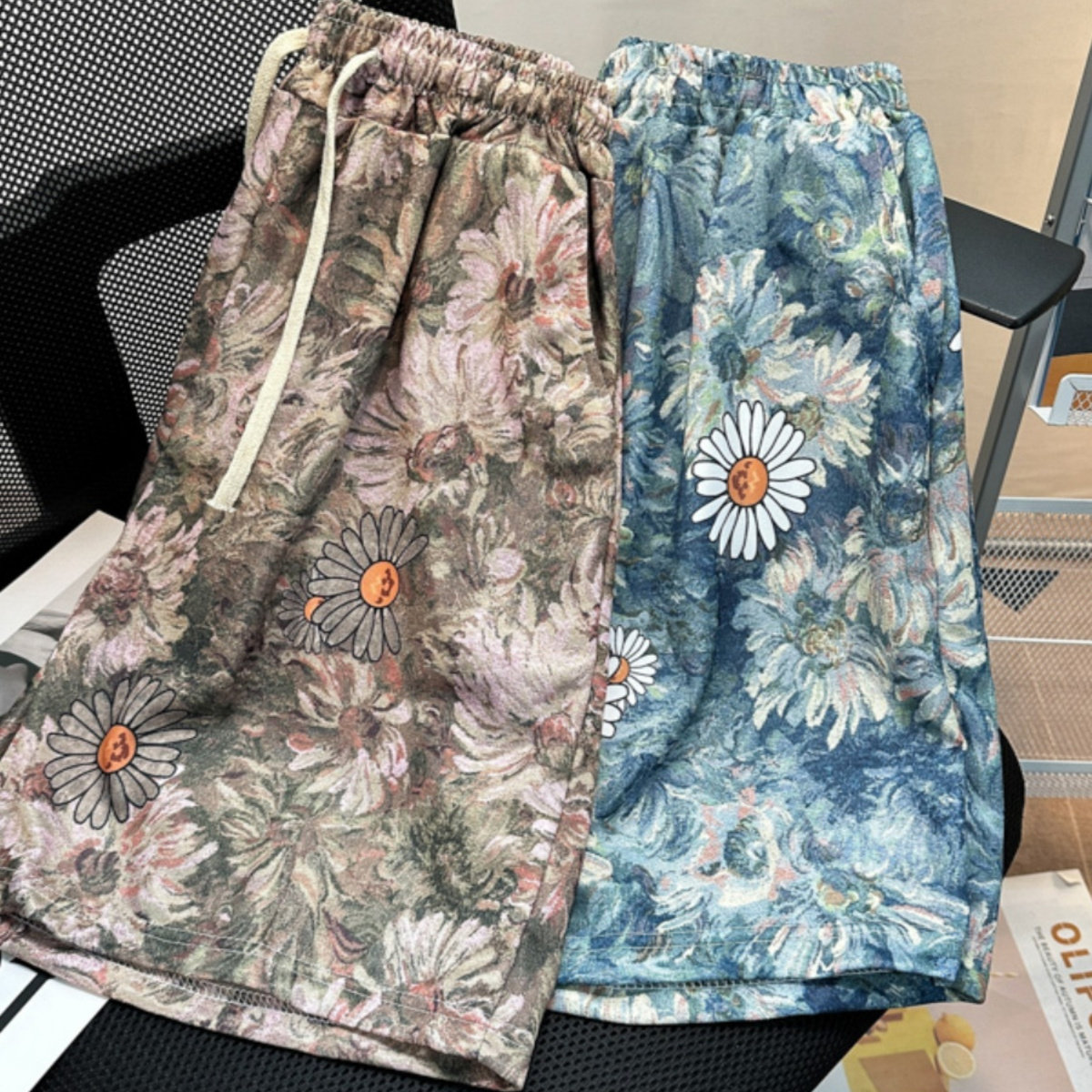 夏季潮流印花满印短裤