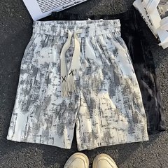 高级感美式百搭短裤男款夏季潮牌宽松外穿运动裤设计感休闲五分裤