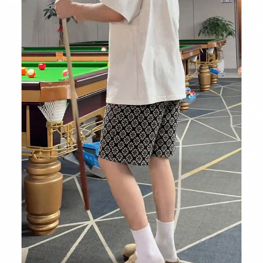 短裤新款印花男女夏天美式潮牌爆款裤子男生宽松运动裤直筒中裤