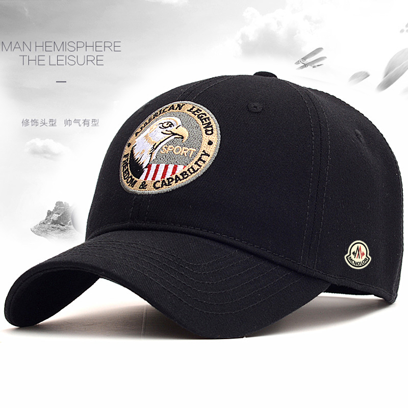 【官方直营】蒙口钢琴棒球帽男休闲百搭老鹰徽章鸭舌帽大遮阳防晒