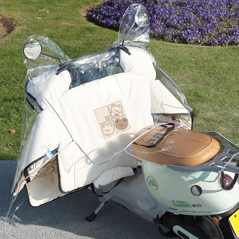 电动车防雨罩防水防雨防尘电瓶车车头罩全包加大加厚摩托车一体罩