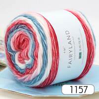 Colored dot segment dyed yarn, medium thick yarn, knitted scarf, soft hat, sweater, shawl, coat, knitting needle, cake thread thumbnail 7