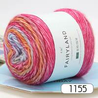Colored dot segment dyed yarn, medium thick yarn, knitted scarf, soft hat, sweater, shawl, coat, knitting needle, cake thread thumbnail 5