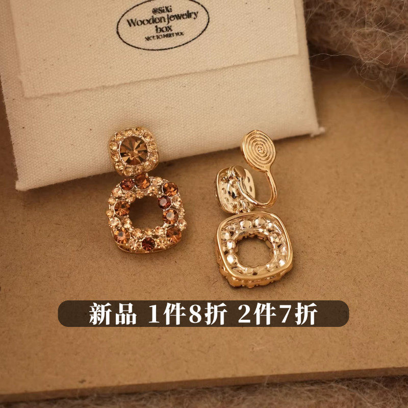 CIX年末派对/原创高级感耳饰蚊香盘耳夹女无耳洞复古耳钉秋冬耳环,饰品/流行首饰/时尚饰品新,耳夹,淘宝优惠券,粉丝福利购,淘宝优惠卷