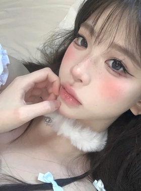 纯欲风冬日圣诞雪花珍珠项链毛绒