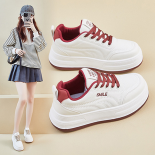 厚底增高小白鞋女款2026年春夏季新款女鞋爆款软底轻便休闲运动版
