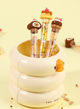 可奇家碎钻萌粒笔ins风高颜值中性笔学生考试专用笔作业黑色水笔