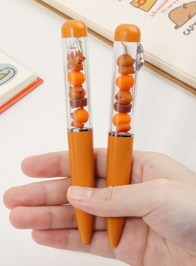 创意叠叠乐中性笔可爱卡通黑色学生签字旋转式水笔高颜值文具礼物