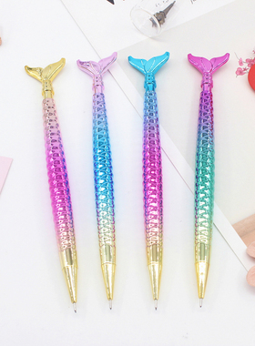 学生自动铅笔可爱超萌小学生少女心0.5mm创意美人鱼造型活动铅笔
