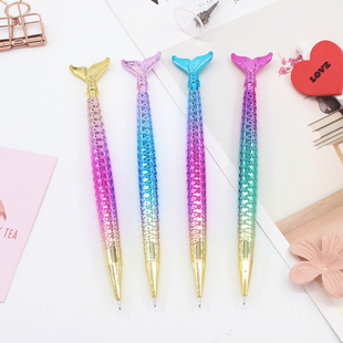 学生自动铅笔可爱超萌小学生少女心0.5mm创意美人鱼造型活动铅笔