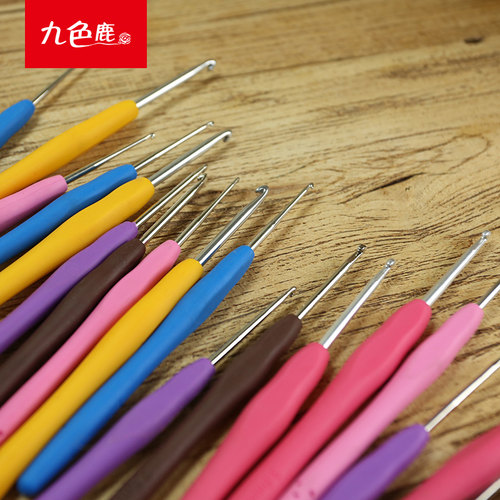 九色鹿披肩毯子编织钩针