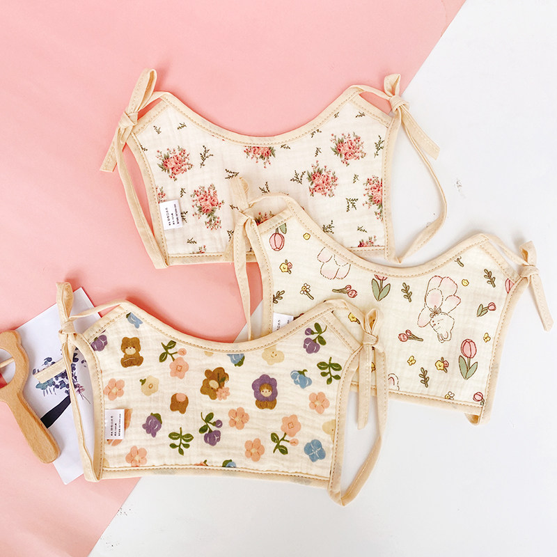 口水巾婴儿围嘴纯棉纱布新生儿宝宝吃饭防吐奶绑带式小围兜六层,婴童用品,小围嘴,淘宝优惠券,粉丝福利购,淘宝优惠卷