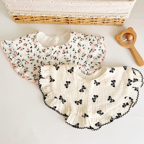 口水巾围兜饭兜小围寨柔软吸水