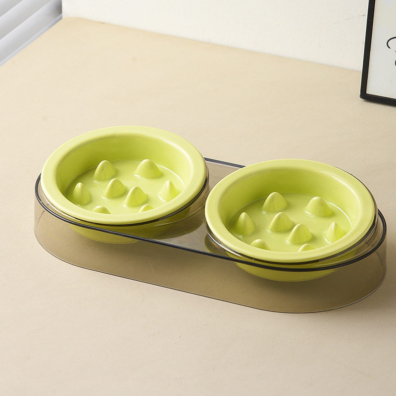 猫碗陶瓷慢食碗狗狗饮水进食吃饭透明狗粮碗宠物用品小狗碗猫食盆