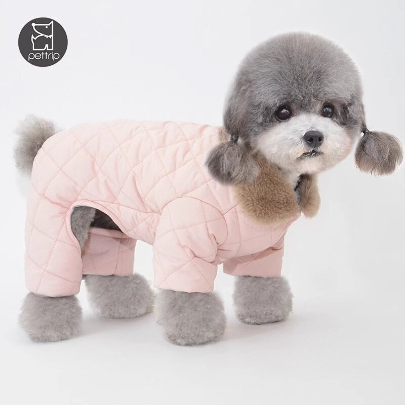 狗狗衣服冬季新款宠物棉衣小狗泰迪四脚衣保暖棉服博美冬装猫衣服