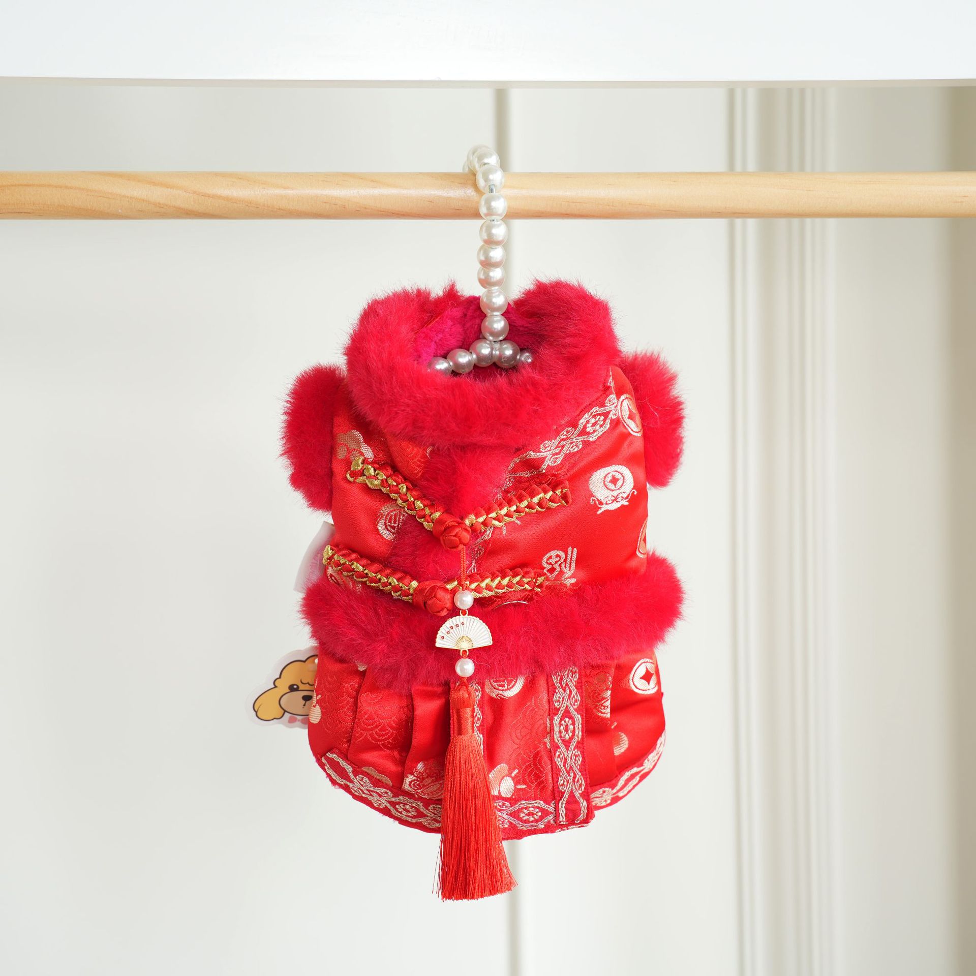 棒棒糖狗衣服猫咪元宝扇子唐装比熊英短泰迪新年唐装棉衣狗狗冬装